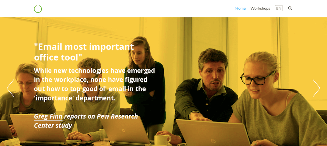 website promoting an email automation tool website promoting an email automation tool